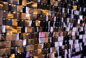 Fototapeta premium Background of shiny gold and silver details