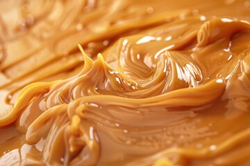 Lose yourself in the caramel embrace of liquid caramel, its golden hues and luscious texture offering a moment of pure bliss