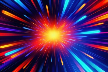 Fototapeta premium Neon effect backgrounds abstract light.