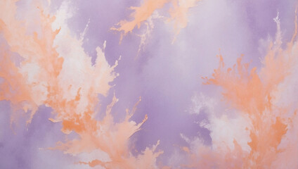 Apricot Aura, Gentle Coral and Lilac Background with Faint Texture, Bathed in Subtle Radiance.