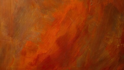 orange abstract acrylic background with brush strokes and splashes