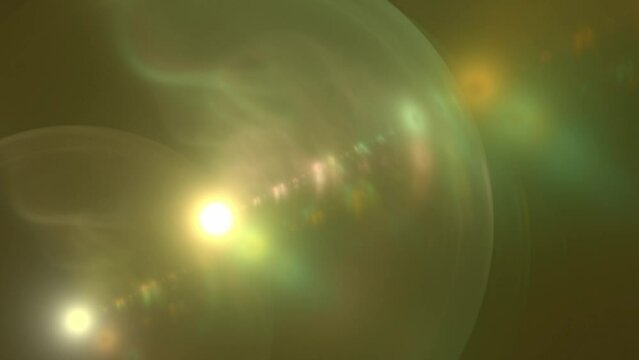 goldgelbe transparente Blasen mit hellem Lichtpunkt, futuristisch, au&szlig;erirdisch, Hintergrund, modern
