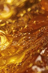 Delve into the amber beauty of liquid honey, its mesmerizing texture tempting you with promises of sweet indulgence