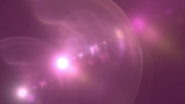 pinke transparente Blasen mit hellem Lichtpunkt, futuristisch, au&szlig;erirdisch, Hintergrund, modern
