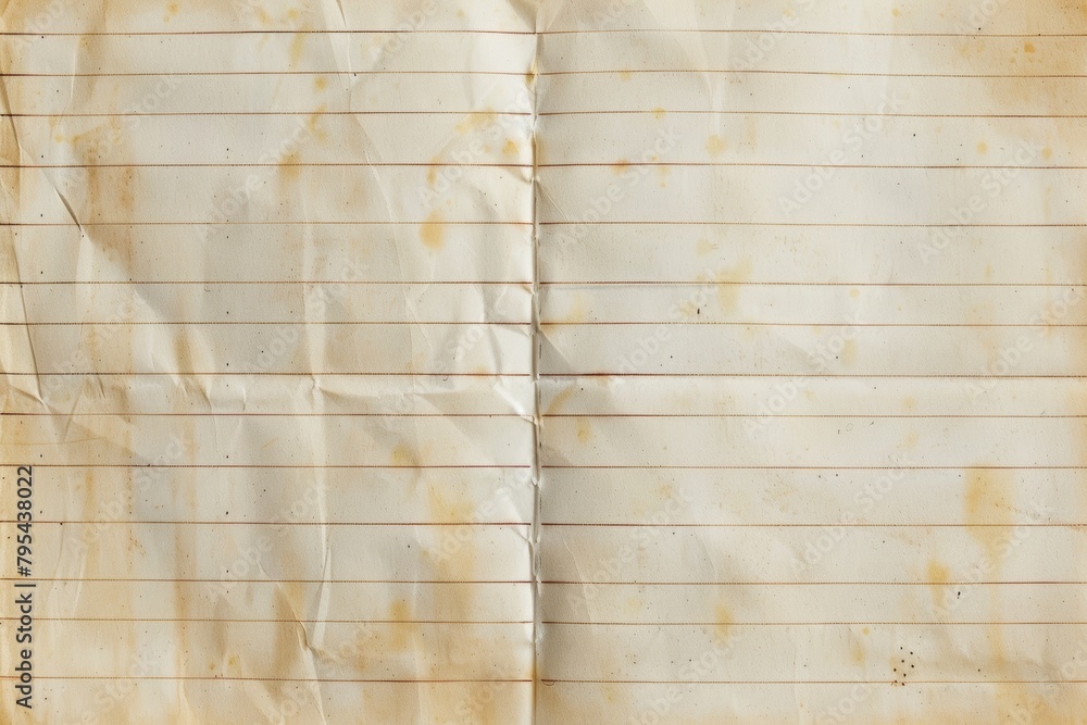 Aufkleber lined paper texture resembling notebook or notepad paper