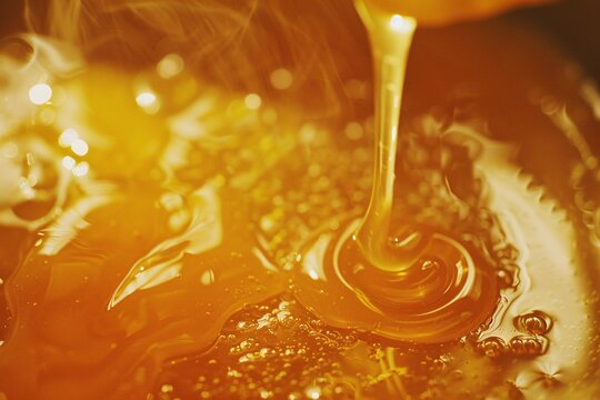 Lose yourself in the aromatic essence of honey, its golden hue and thick consistency inviting