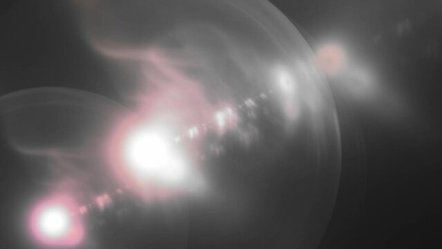 transparente Blasen mit hellem Lichtpunkt, futuristisch, au&szlig;erirdisch, Hintergrund, modern
