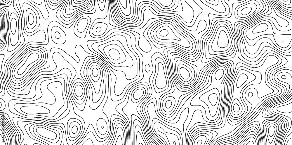Aufkleber Topographic map background with geographic line map with elevation assignments.Modern design with White topographic wavy pattern design. Paper Texture Imitation of a Geographical map shades .