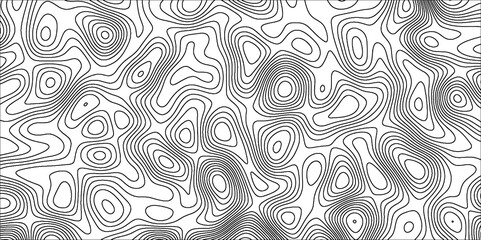 Topographic map background with geographic line map with elevation assignments.Modern design with White topographic wavy pattern design. Paper Texture Imitation of a Geographical map shades .