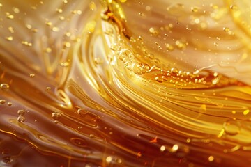 Dive into the mesmerizing world of liquid caramel, its golden hue and velvety texture spellbinding