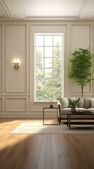 b'Bright airy living room with large windows'