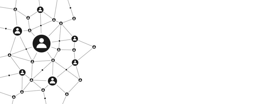User network structure connect dots and lines background template vector. Global wireless server communication system. Team social linked global digital database.