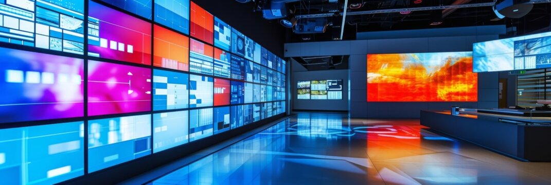 Design and impressive scale of the video wall