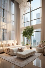 b'Modern luxury bedroom interior design'