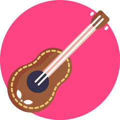 Strum into the heart of Mexican music culture with the Guitar icon, symbolizing the rhythmic soul of Mariachi bands and traditional folk tunes.