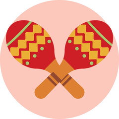 Add a touch of Mexican flair to your project with the maracas icon, representing the colorful cultural heritage and rhythmic vibrancy of this dynamic country.