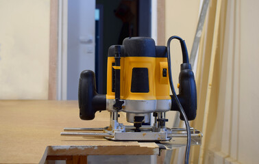 working with a carpentry router