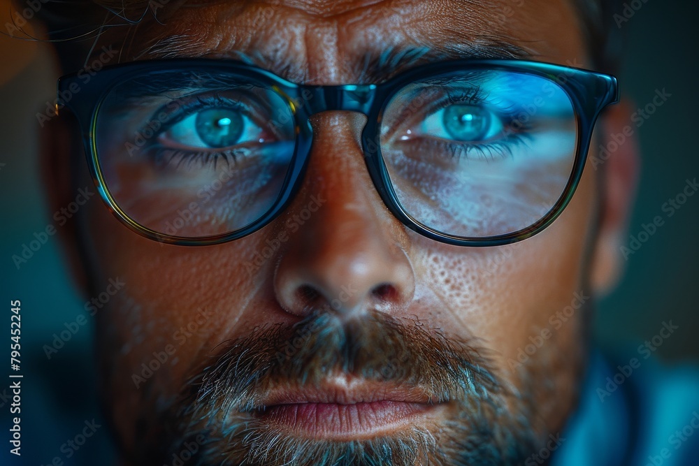 Aufkleber captivating close-up image of a textured surface with a blue gradient effect, ideal for backgrounds