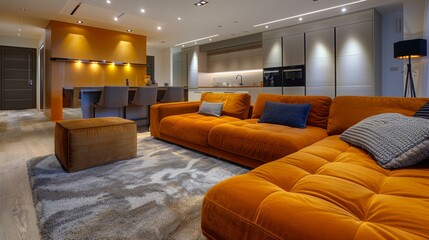 b'Modern apartment interior design'