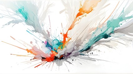 abstract background with ink splash , water color splash