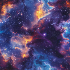 Fototapeta premium Astral Elegance Celestial Stars and Nebulae