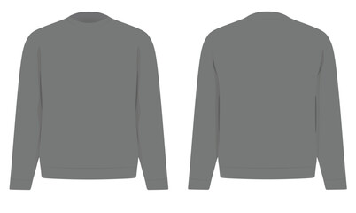 Grey  sweatshirt blazer. vector illustration