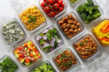 Breakfast and second breakfast options in pre cooked, ready to eat bento boxes make suhur and meal prep easy.