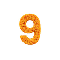 Sponge 3D Alphabet PNG Letters