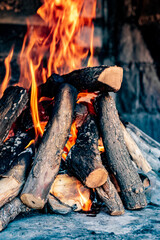 firewood and embers for cooking, ARGENTINE ROAST