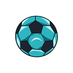 Fototapeta premium Vector Illustration soccer ball icon detail