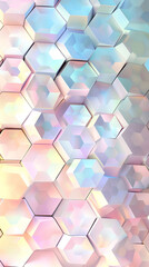abstract background with hexagons pastel colours