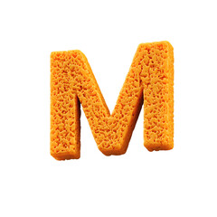 Sponge 3D Alphabet PNG Letters