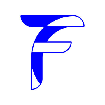 F7 or 7F White Blue Monogram Logo