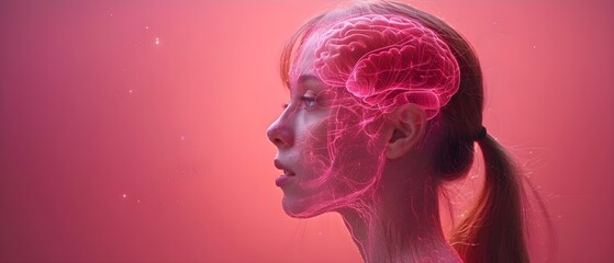 Naklejka premium Implant regulates hormones through bioengineered gland for medical treatment and research. Concept Implant Technology, Hormone Regulation, Bioengineering, Medical Treatment, Research