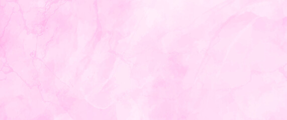 Pink vector watercolor art background with brushstrokes for cards, flyers, poster, cover design, invitation. Pink watercolor texture wallpaper. Hand drawn illustration for Valentines Day.