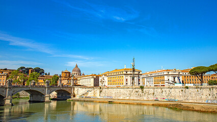 Fototapeta premium Rome in italy wonderfull views antic and modern town in europe