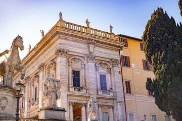 Fototapeta na wymiar Rome in italy wonderfull views antic and modern town in europe