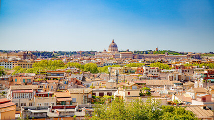 Rome in italy wonderfull views antic and modern town in europe - obrazy, fototapety, plakaty