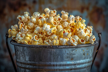Background of delicious popcorn