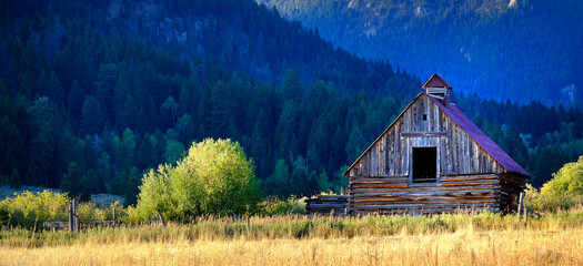 Mountain Wilderness Old Barn Vintage Building Abandoned - 795476499