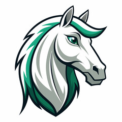 Obraz na płótnie Canvas horse head logo vector illustration