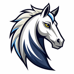 horse head logo vector illustration