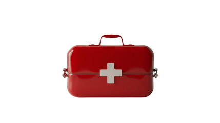 Safety Essential First Aid Kit on transparent background