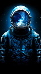 futuristic space astronaut