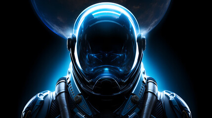 futuristic space astronaut
