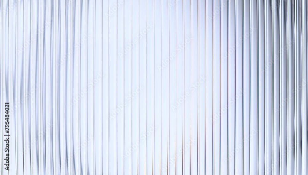Poster abstract background design with reeded glass effect, 3d render