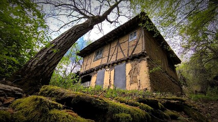 Old abandoned house, located in Oreshaka village near Troyan sity. built in 1908 year. 