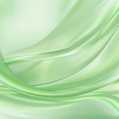 Naklejka premium abstract green background with soft curves and waves, light color theme, high resolution photography, stock photo, in the style of high key realistic image