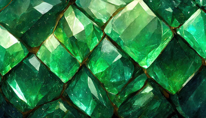 Emerald Green Gemstone Background - Gemstones Textures Backdrop Series - Green Emerald Wallpaper