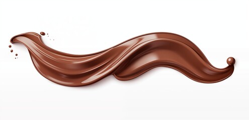 chocolate splash isolated on white background